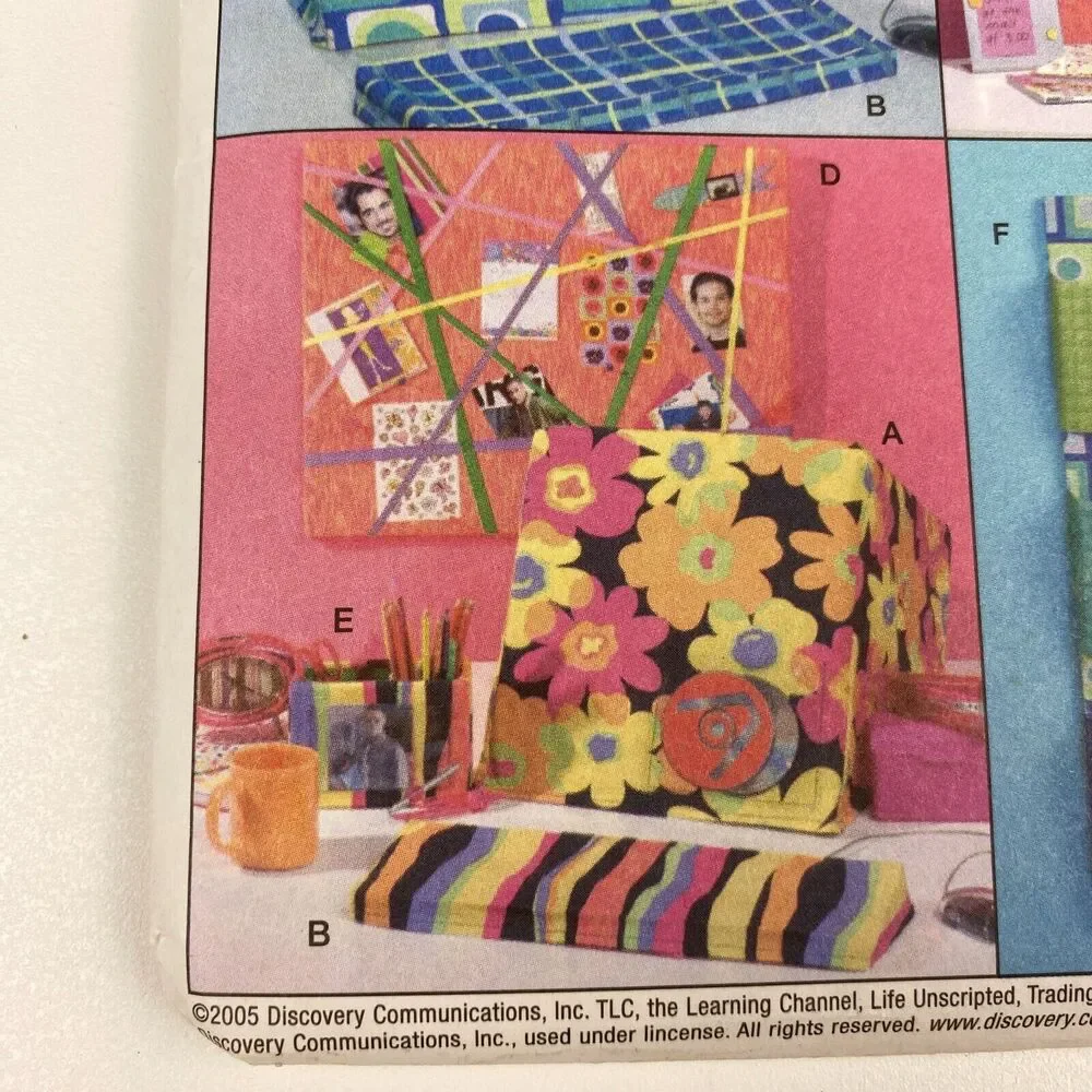 McCalls Pattern M4800 Trading Spaces Bedroom Accessories Uncut FF y2k TLC 2005